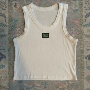 Daily Drills Ribbed logo tank